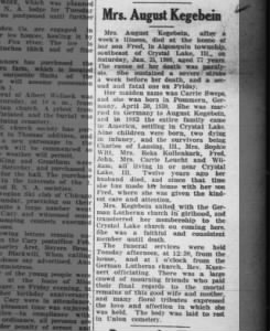 Algonquin Herald (Algonquin, Illinois)  06  Feb 1908  p. 1