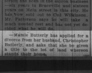 Butterly Divorce 1904